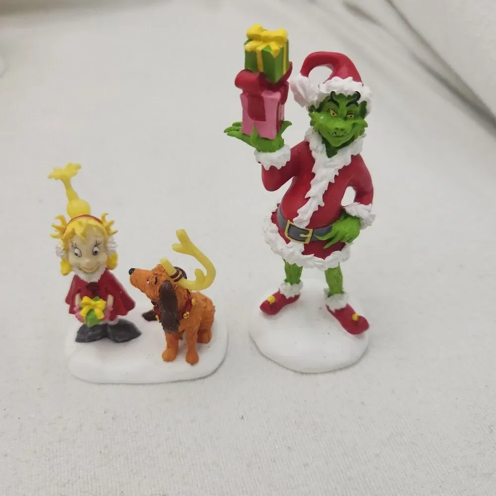 House Grinch Village Cindy-Lou Who's Home + Extras Dept. 56 #56-59004 Dr Seuss